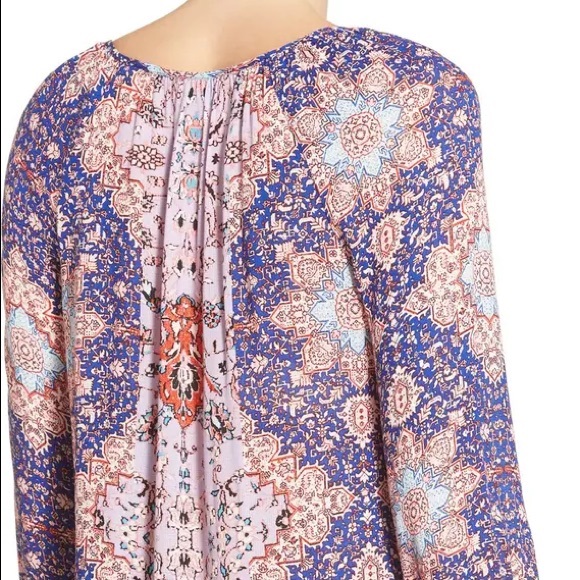 Lucky Brand Tile Peasant Top, Women’s - Picture 3 of 5